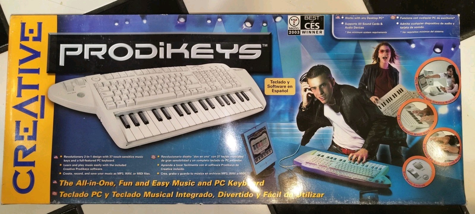 CREATIVE PRODIKEYS ALL-IN -ONE MUSIC AND PC KEYBOARD BRAND NEW IN BOX
