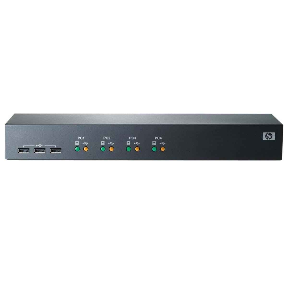 HP KVM Switch 1x4 Console 4-Port 438612-001 439323-001 7293