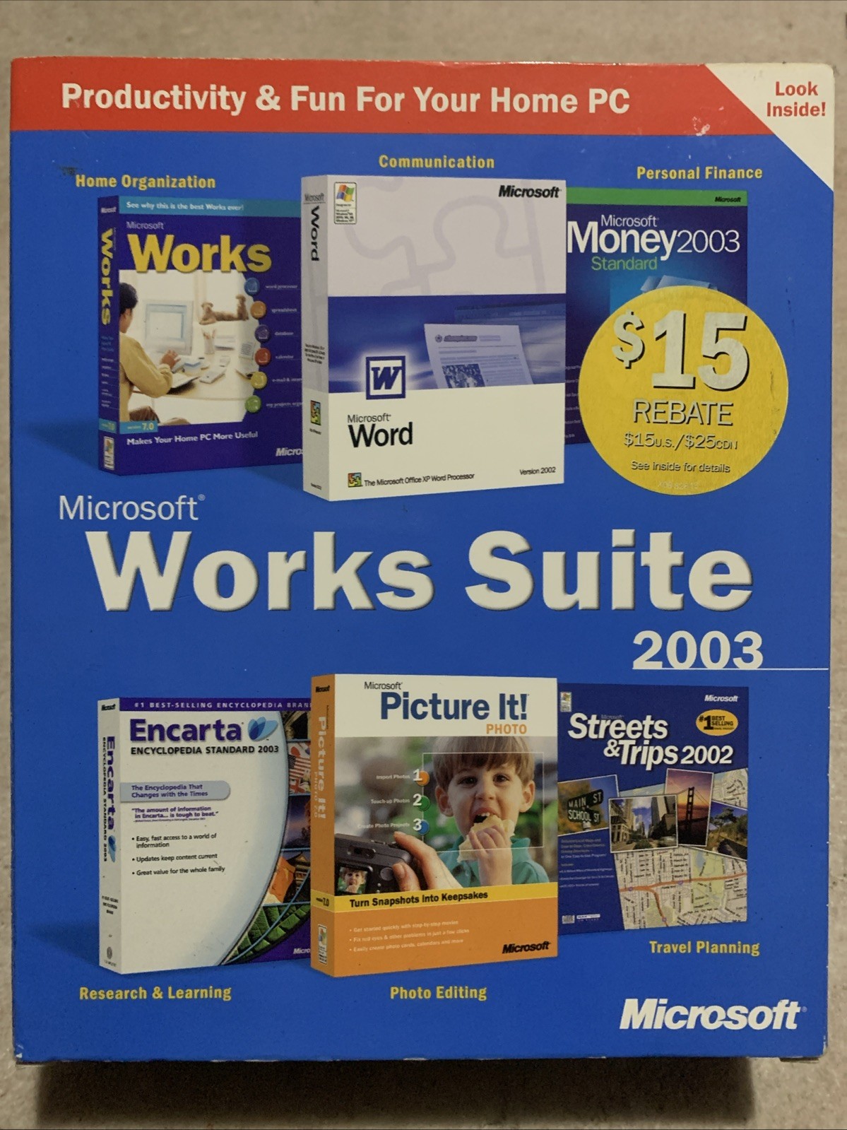 Microsoft Works Suite 2003, New Factory Sealed, 