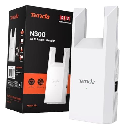 N300 WiFi Extender Signal Booster - Ethernet Port - Up to 5000 Mbps