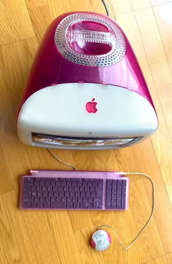 Apple iMac DV strawberry Vintage Cathode Ray Tube Retro PC Working Used