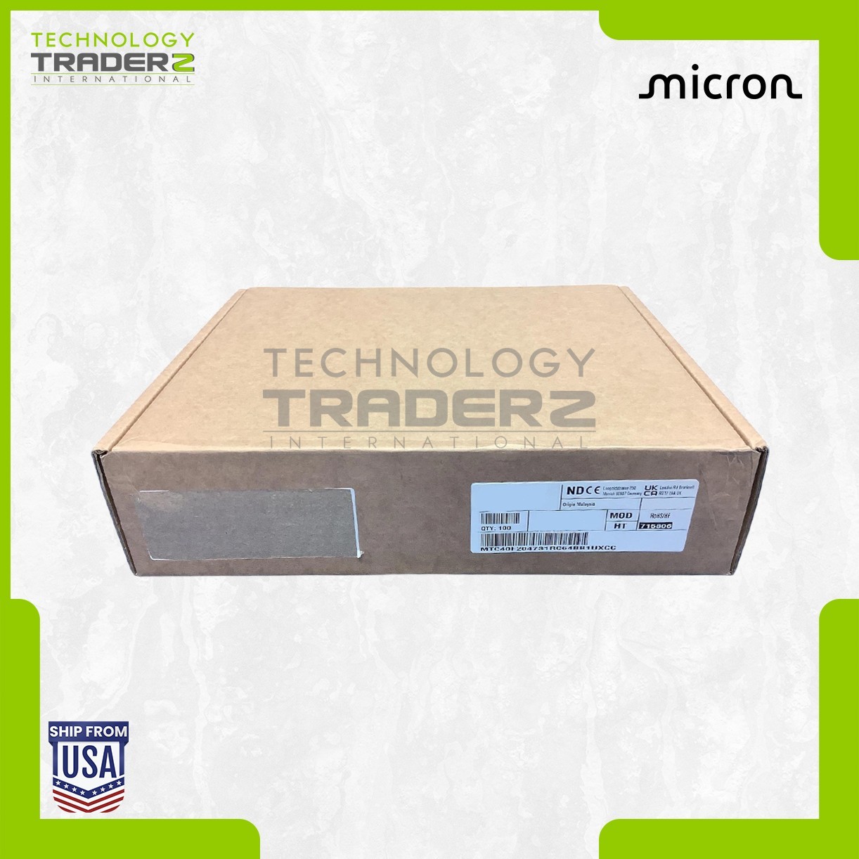 ** MTC40F2047S1RC64BB1 Micron 128GB PC5-51200 DDR5-6400MHz ECC RDIMM 2Rx4 RAM **