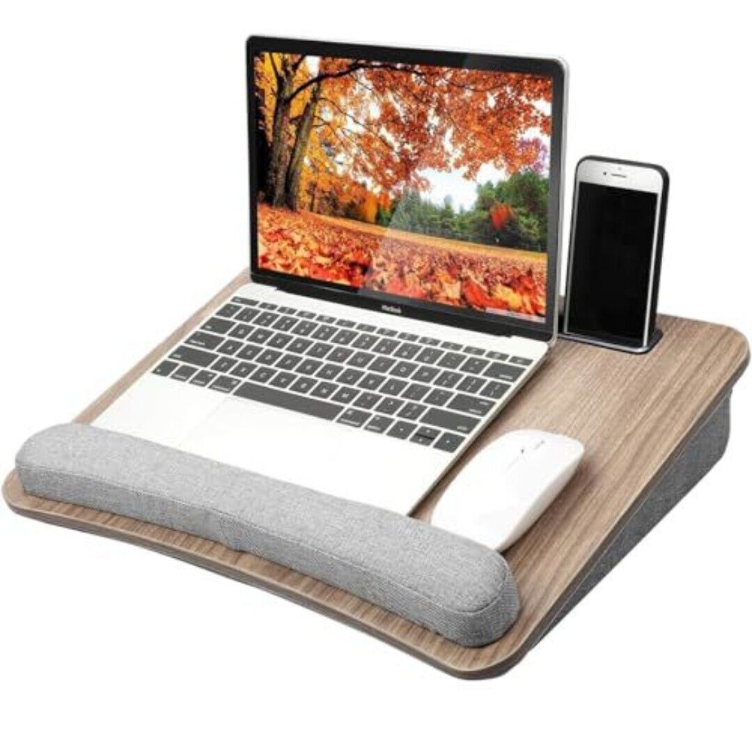HUANUO Portable Lap Laptop Desk with Pillow Cushion, Fits up to 15.6 inch...