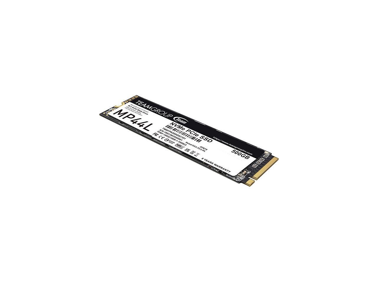 Team Group MP44L M.2 2280 500GB PCIe 4.0 x4 with NVMe 1.4 Internal Solid State