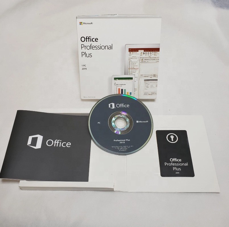 Microsoft Office Professional Plus 2019 DVD New Sealed Retail Package for Life