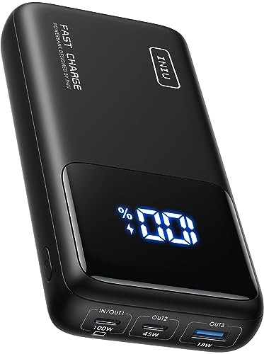 INIU 25000mAh 100W USB-C PD Laptop Power Bank, Fast Charging Battery Pack for