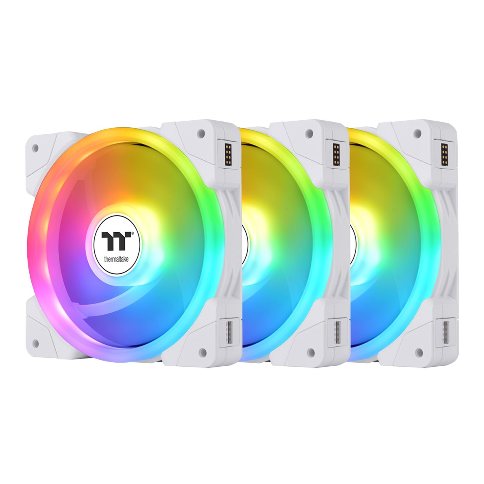 120mm PC Case Fan White ARGB PWM Magnetic Swappable Blades