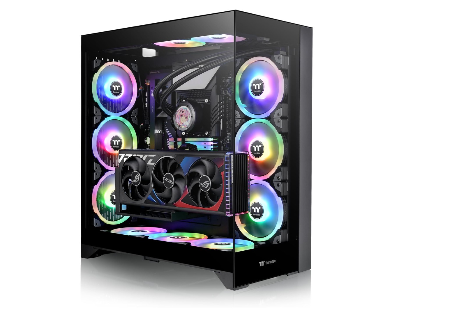 Thermaltake Cte E600 Black Mid Tower Chassis Dual Chamber Cooling Support