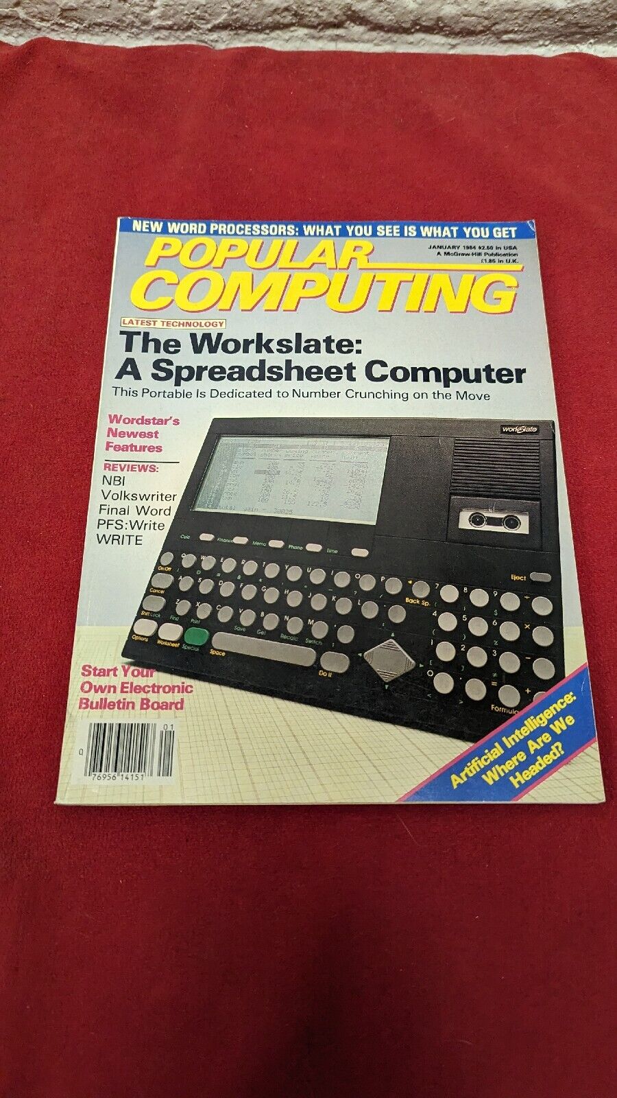 POPULAR COMPUTING MAGAZINE January 1984 Latest Technology The Workslate