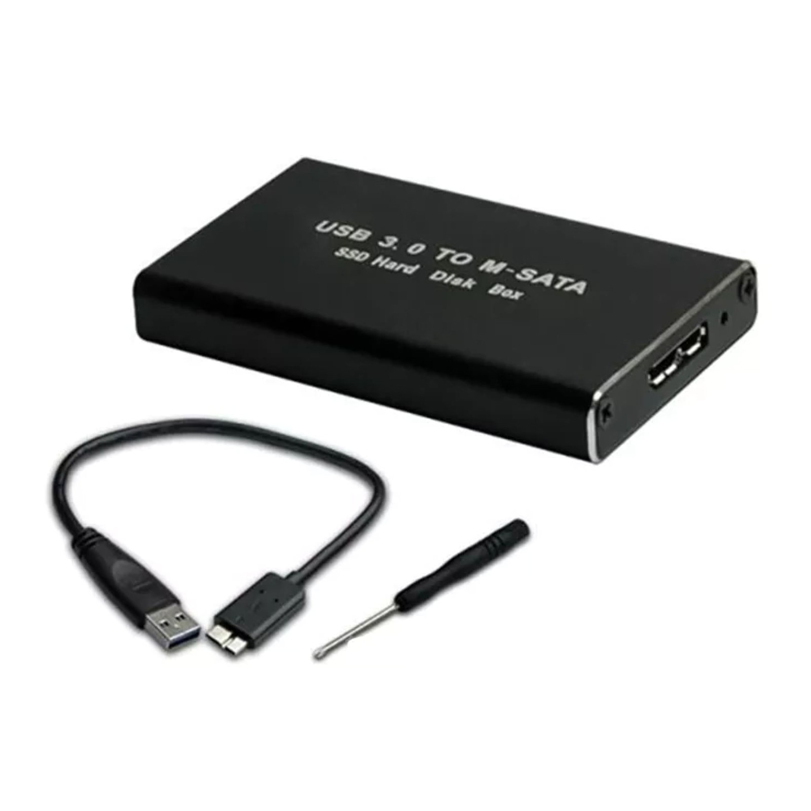 Dual-Size 30/50mm mSATA SSD Case USB3.0 6Gbps High-Speed Transfer Driver-Free