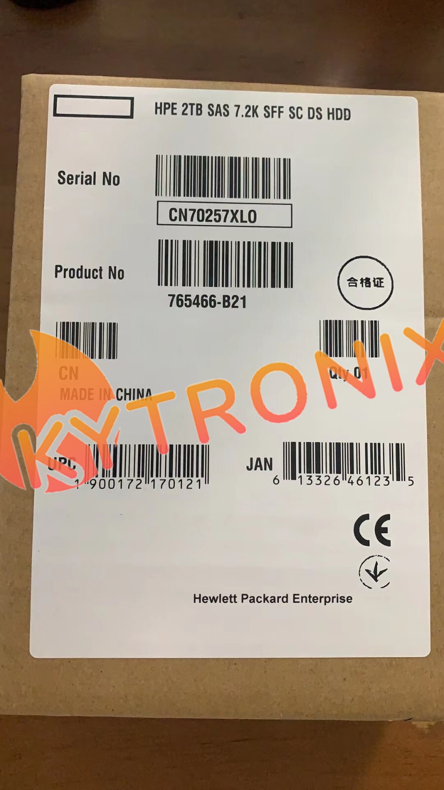 New 765466-B21 HP 2TB 12G SAS 7.2K RPM 2.5" 512E HDD 765873-001 765452-002