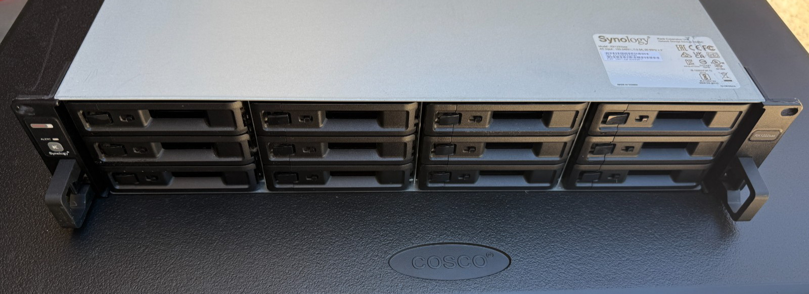 Synology RX1222sas RackStation Expansion Unit 12 bay 2 x 500w PSU, diskless