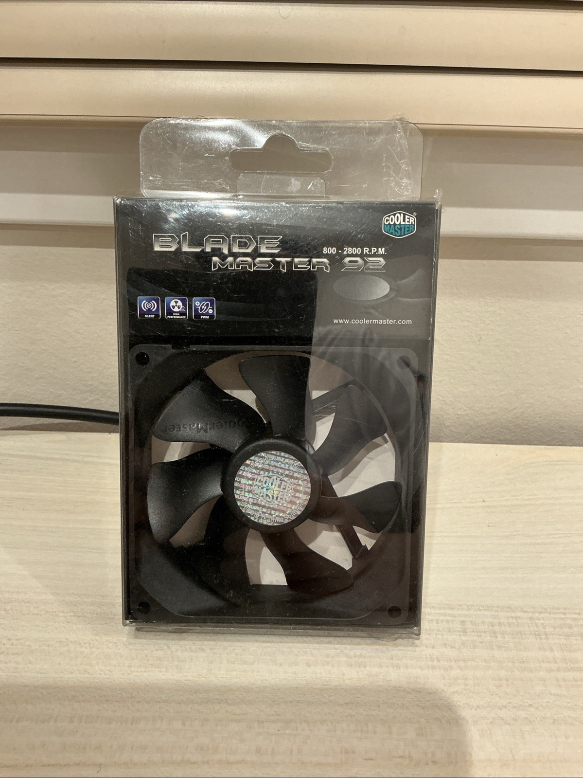 NOS Cooler Master Blade Master 92 Case Fan 800-2800 RPM - 92 x 92 x 25mm - 4 pin