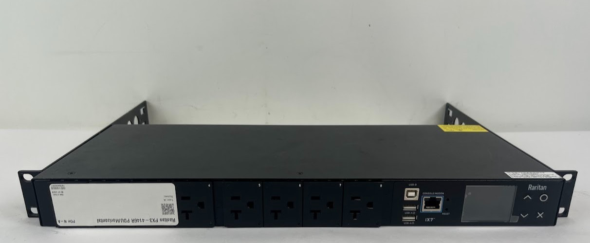 Raritan PX3-4146R 1U Metered PDU 120V 20A NEMA 5-20P (8) 5-20R Outlets