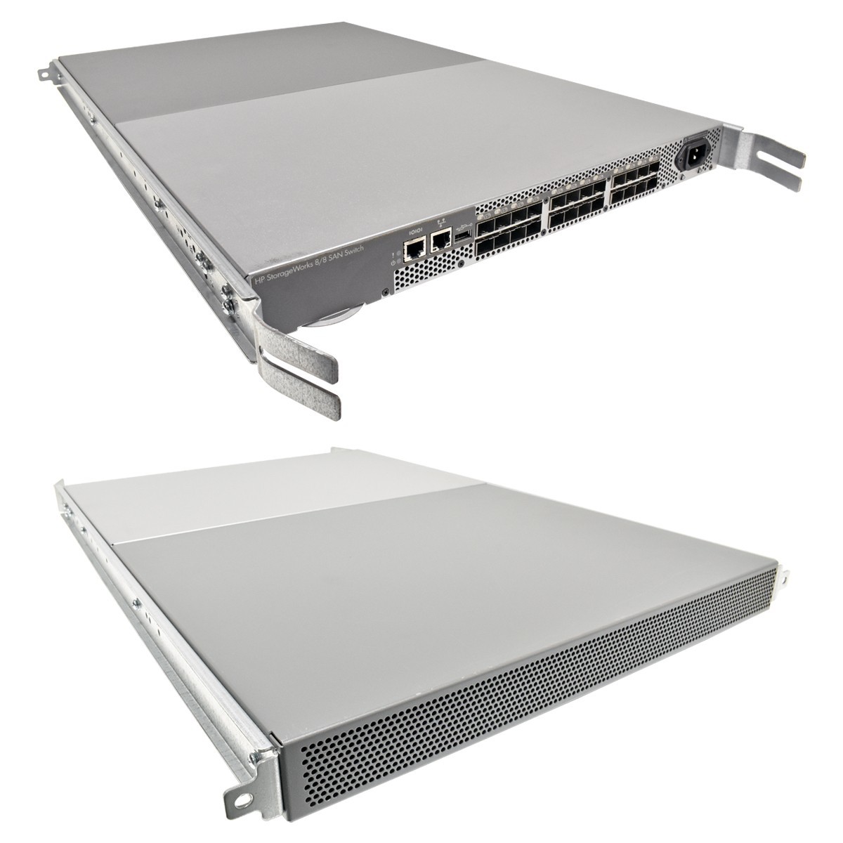 HP StorageWorks 8/8 SAN Switch HSTNM-N019 AM867A 8 active ports + plenum module