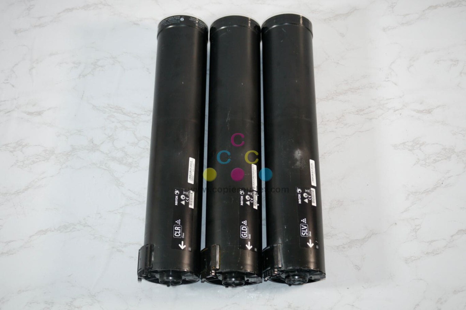 3 Used OEM Xerox Color 1000/800 CGS Dry Ink Toners 006R01479,6R01664,6R01666
