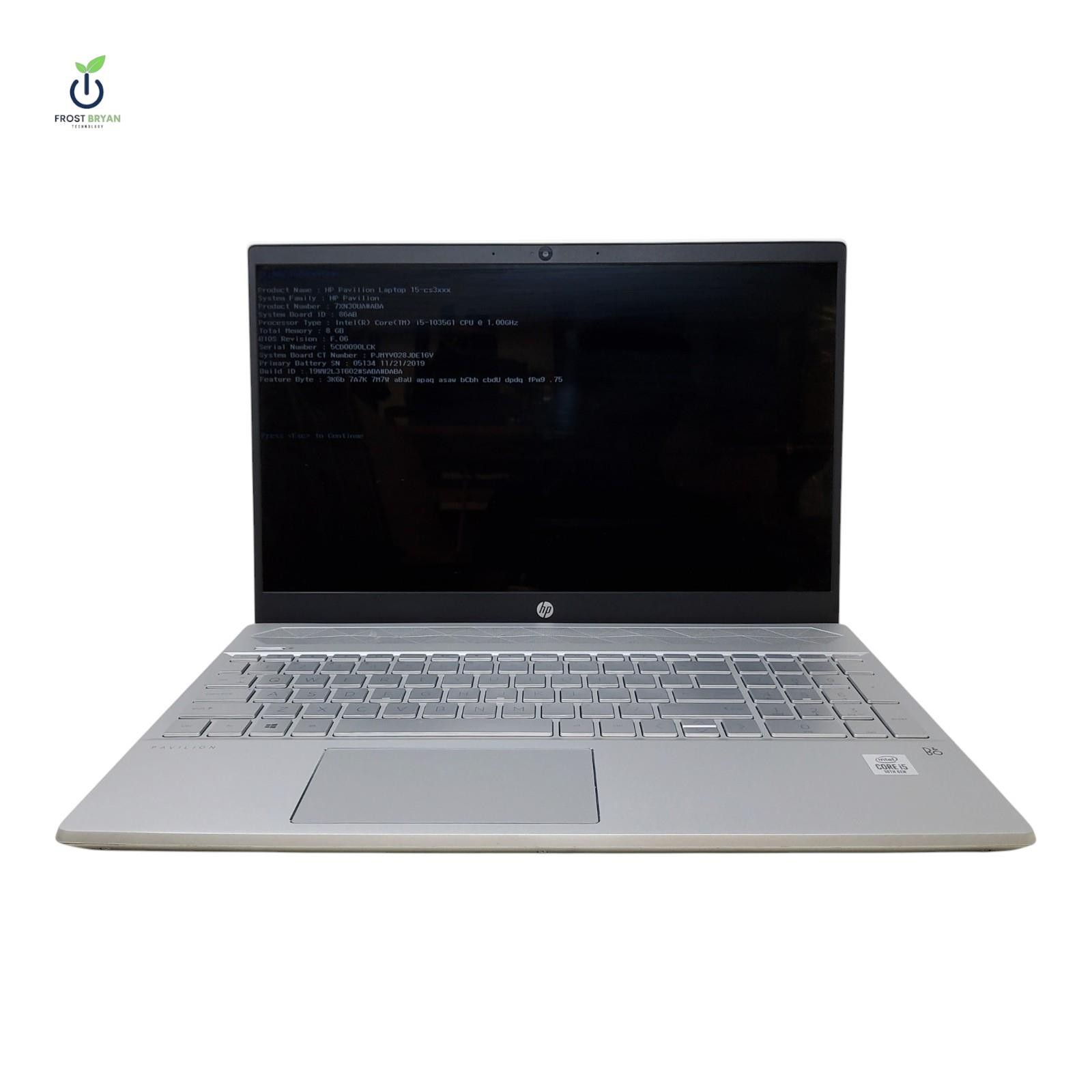 HP Pavilion 15-cs3079nr i5-1035G1 8GB 256GB SSD No OS Grade C [READ]