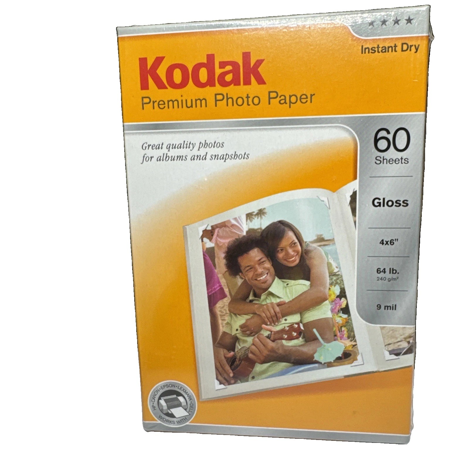 Kodak Premium Photo Paper 4x6 60 Count Brand New Sealed Gloss