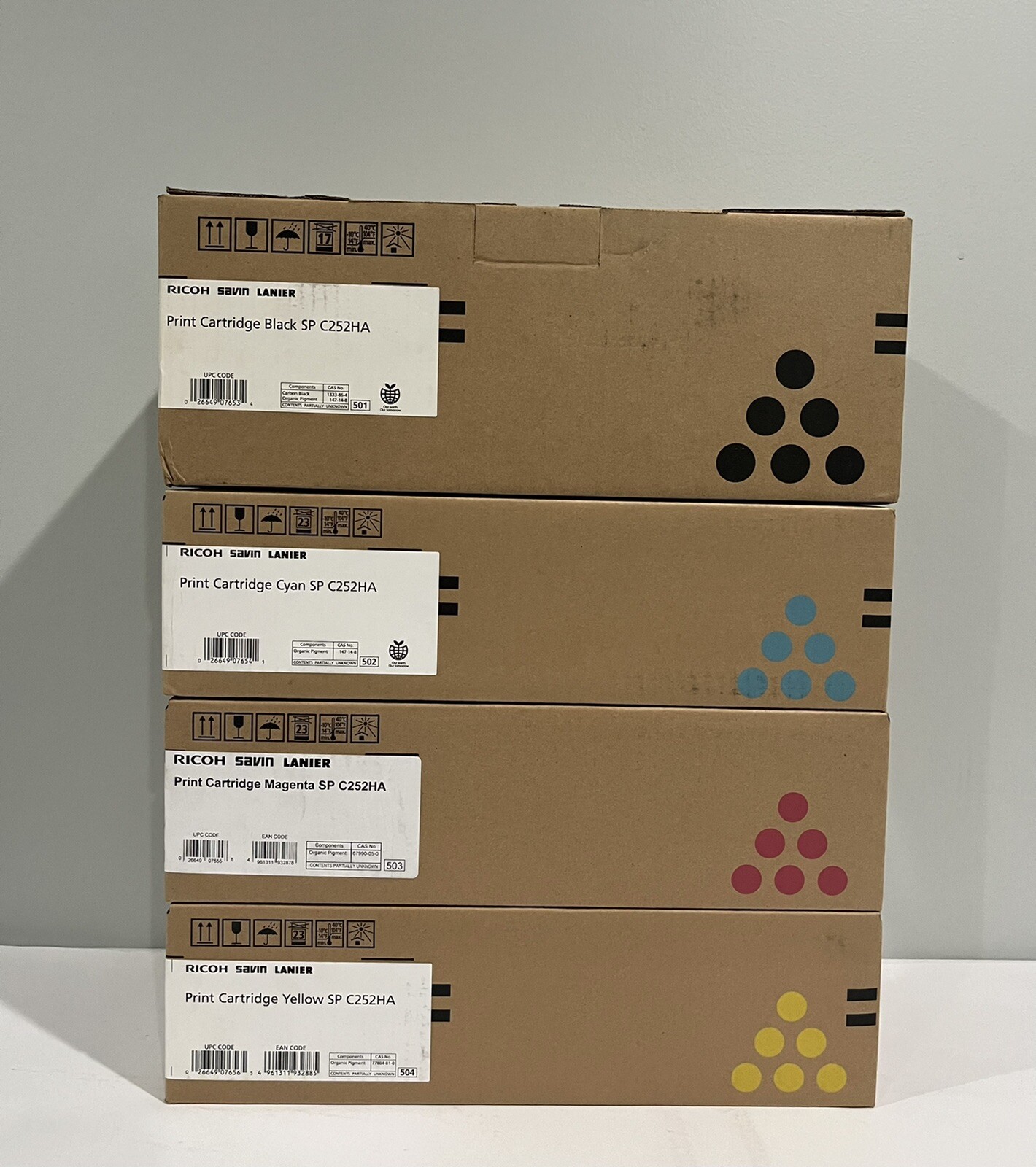 Ricoh SP-C252HA Set X4 - 407653 407654 407655 407656 - Original Ricoh - CMYK