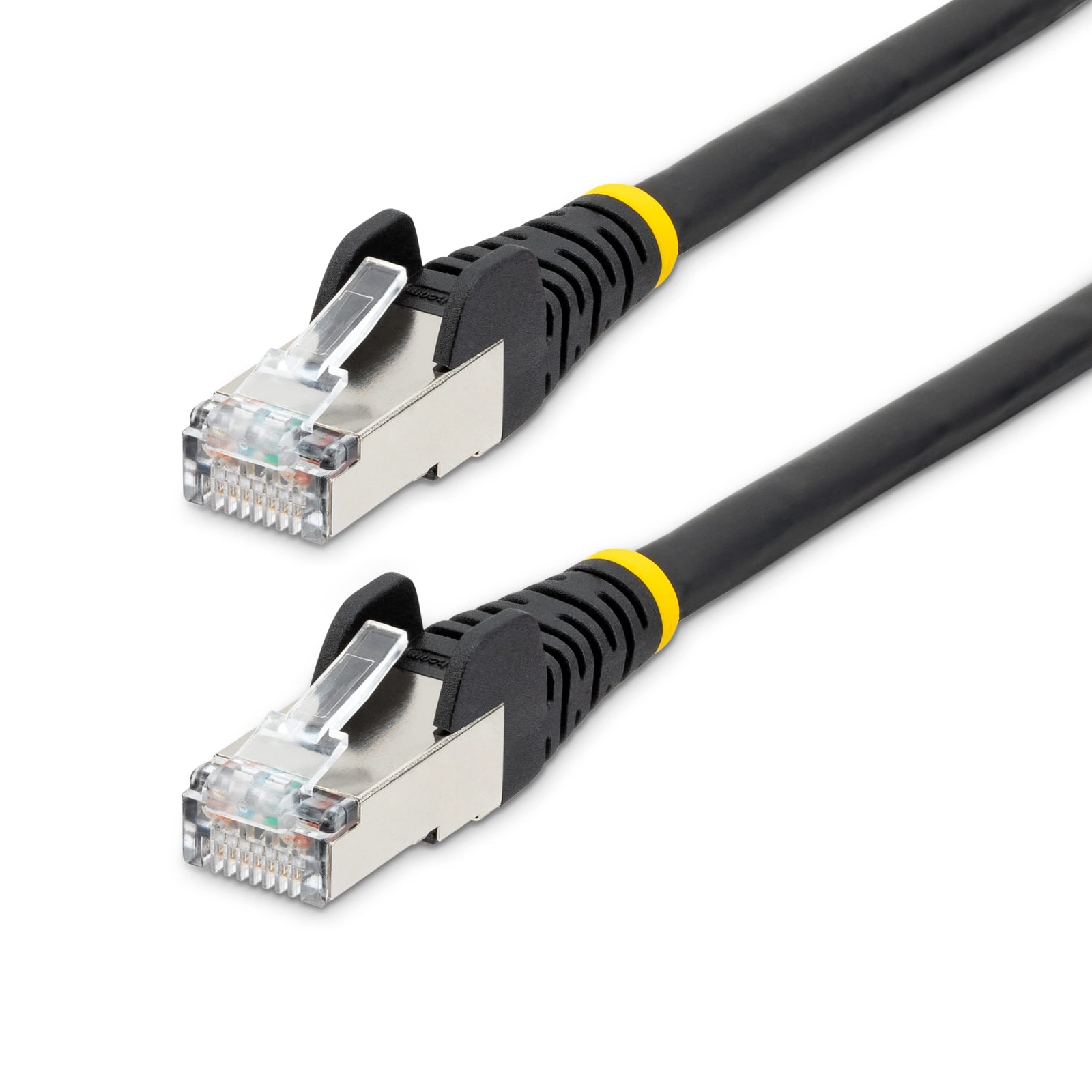 StarTech 50ft Cat6a Snagless Ethernet Cable, S/FTP, 100W PoE++, LSZH, Black