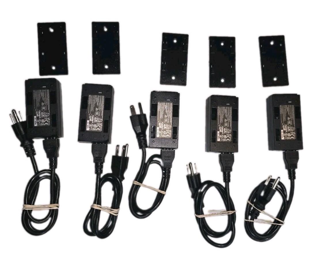 Lot of (5) Ubiquiti Networks GP-A240-050G POE-24-12W-G PoE injector w/ backplate