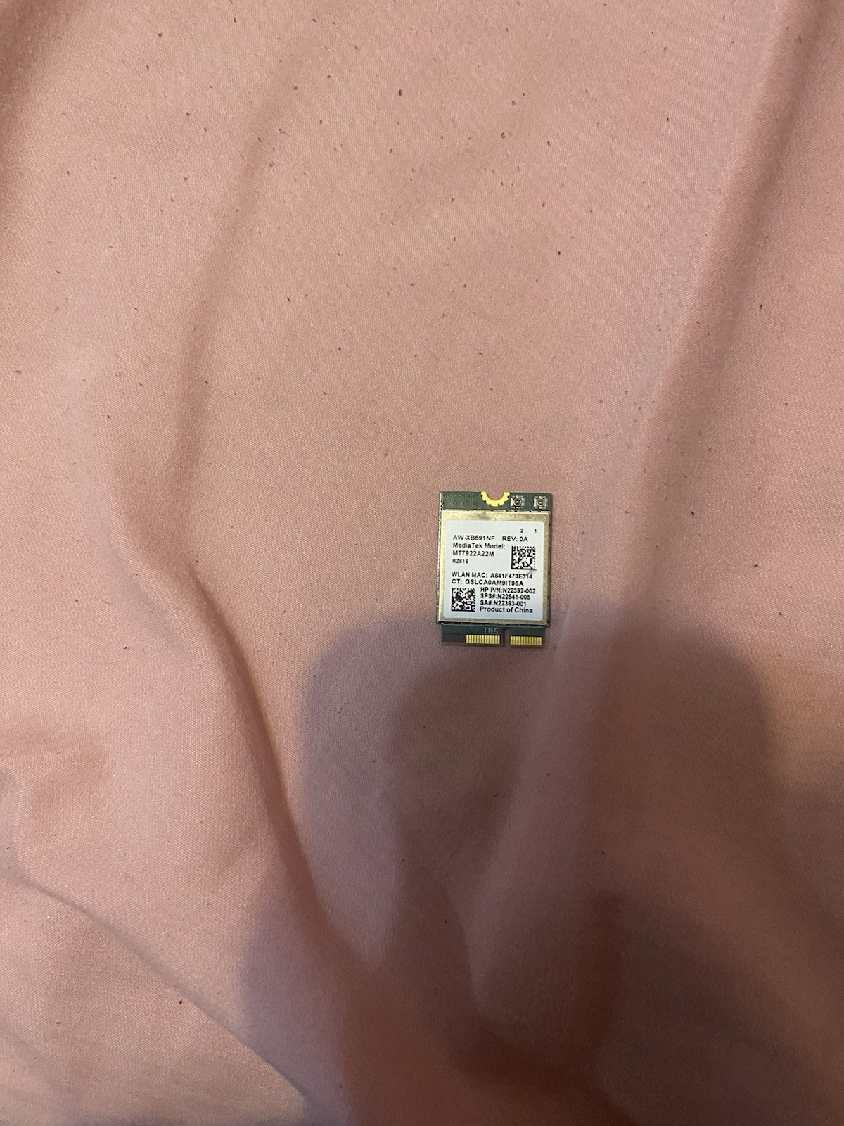 MediaTek MT7922A22M AW-XB591NF M.2 WiFi 6 802.11ax 2.4Gbps for HP