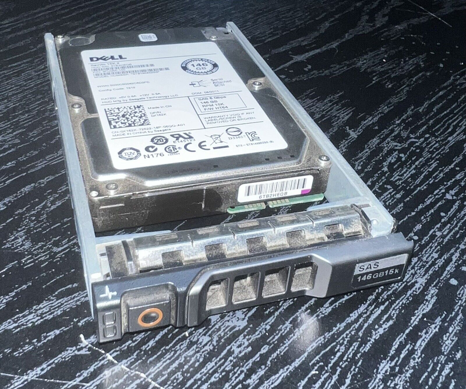 DELL 146GB 15K DISK SAS-600 2.5IN (SGT) w/ Tray -  X162K / 9FU066-150