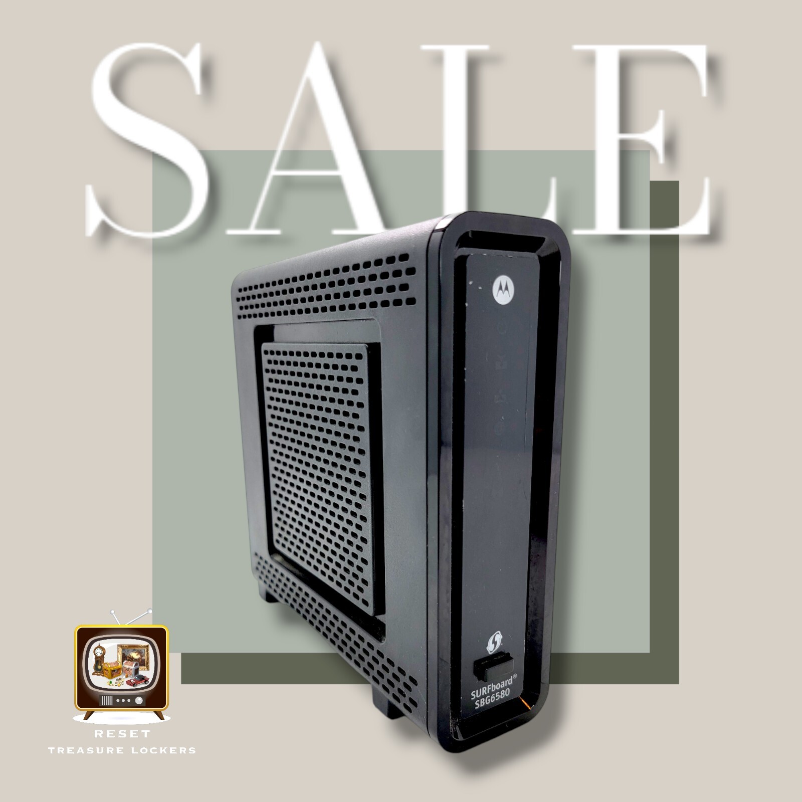 Motorola Arris Surfboard SBG6580 G228 Cable Modem Router Black No Cords