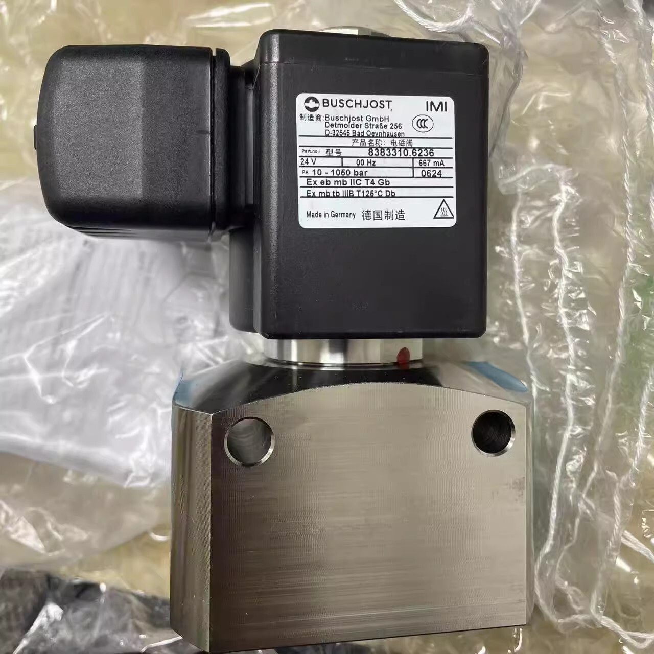 1pcs NEW IMI Buschjost High-pressure Solenoid Valve 8383310.6236.02401 ,9/16''