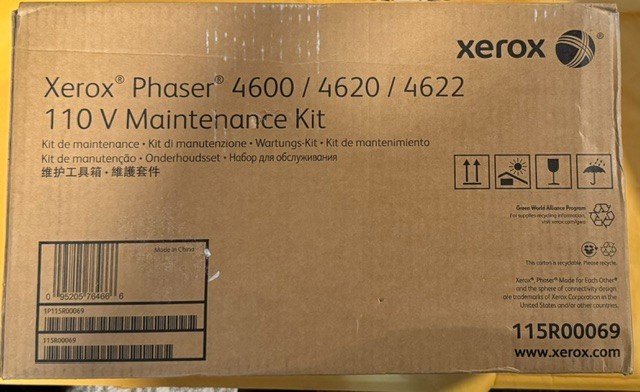Xerox Phaser 4600/4620/4622 110V Maintenance Kit  115R00069 NEW SEALED 
