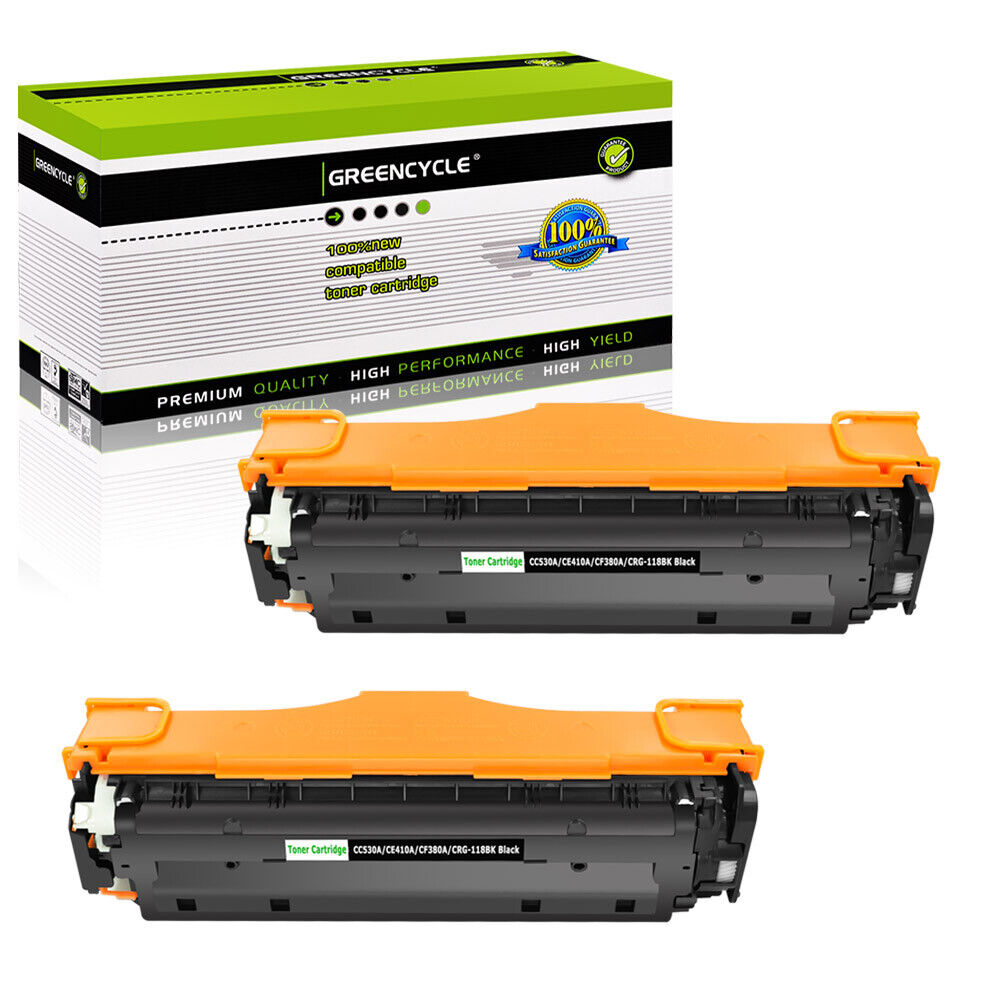 2PK BK CC530A 304A Toner Fits For HP Laserjet CP2025 CP2025N CM2320N CM2320NF