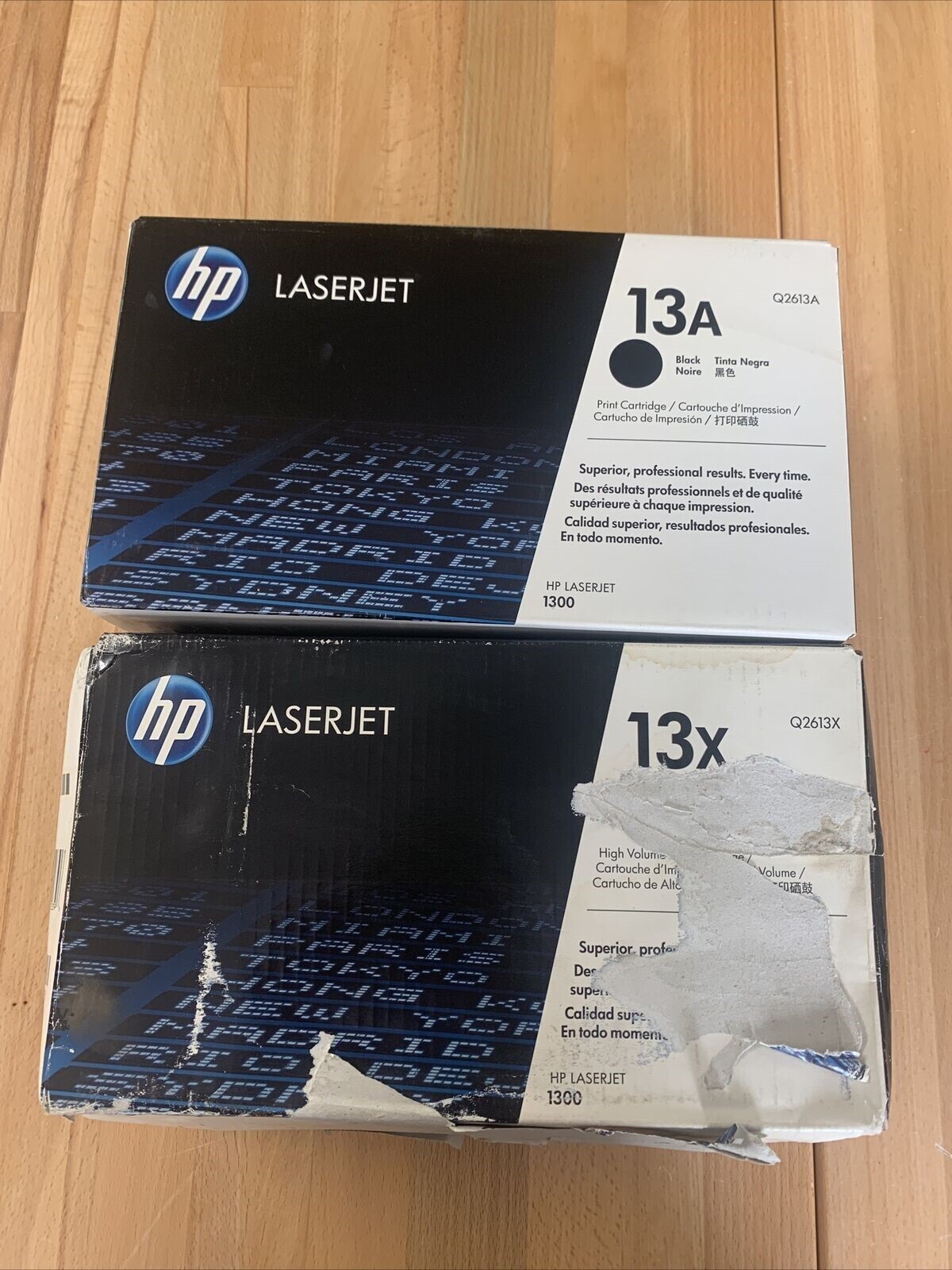 2x NEW OEM HP Q2613X 13X 13A Black Toner Cartridge LaserJet 1300 1300N 1300T