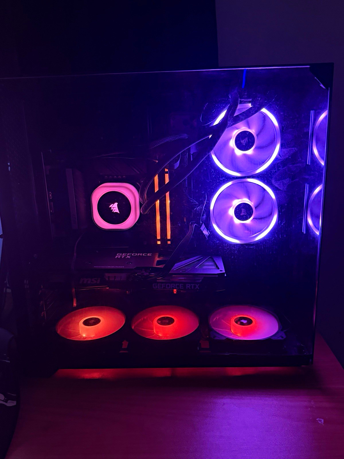 MSI i7-12700KF 32GB 1TB SSD RTX Win11 Pro RGB Liquid Cooled WiFi Tower