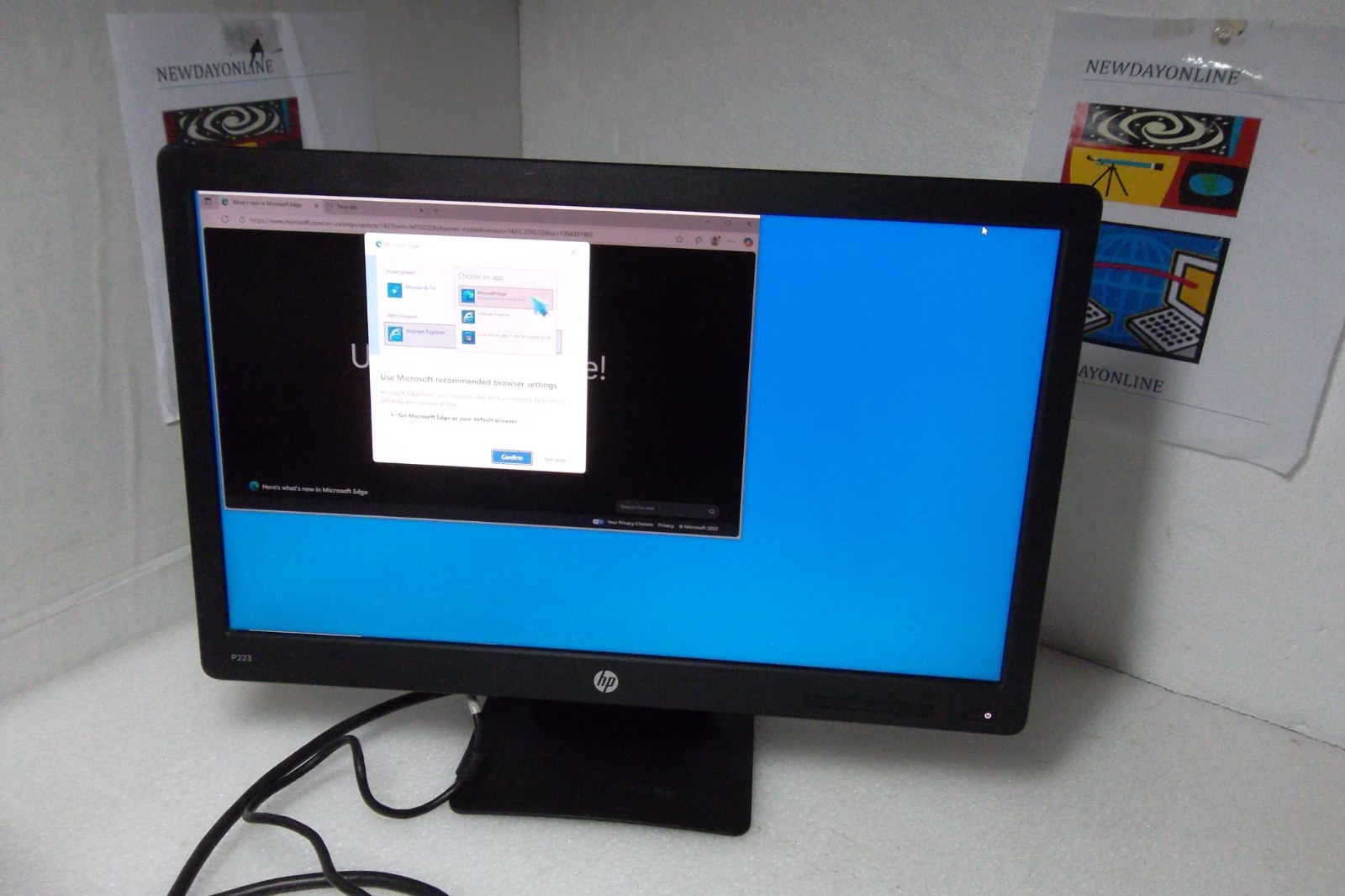 HP ProDisplay P223 22" LED Monitor Widescreen 1080p VGA DisplayPort 903299-001