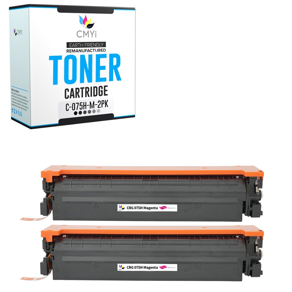 CMYi 2-Pack Compatible 075H Magenta Cartridges fits Canon imageCLASS MF665Cdw