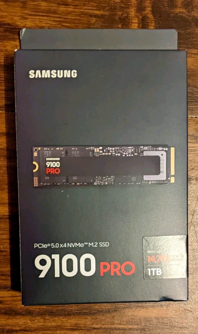 New And Sealed Samsung 9100 PRO 1TB PCIe 5.0 x4 NVMe M.2 Internal SSD 14700MB/s