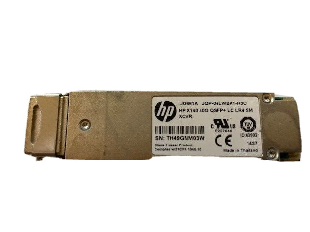 Genuine HPE QSFP+ 40GB X140 40GBase-LR4 10km 1310nm HP PN: JG661A Enterprise