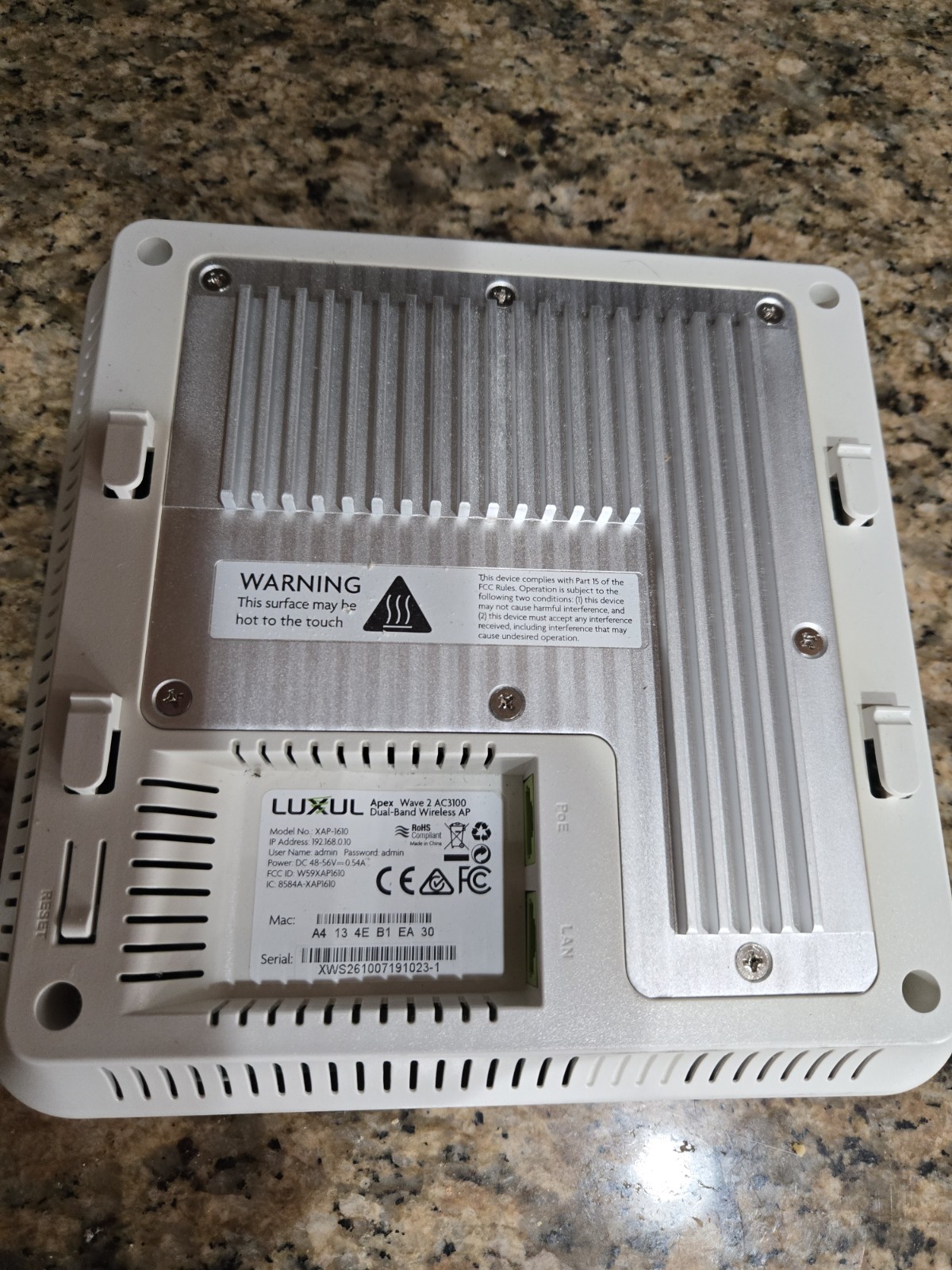 Luxul XAP-1610 Apex Wave 2 AC3100 Dual-Band Access Point