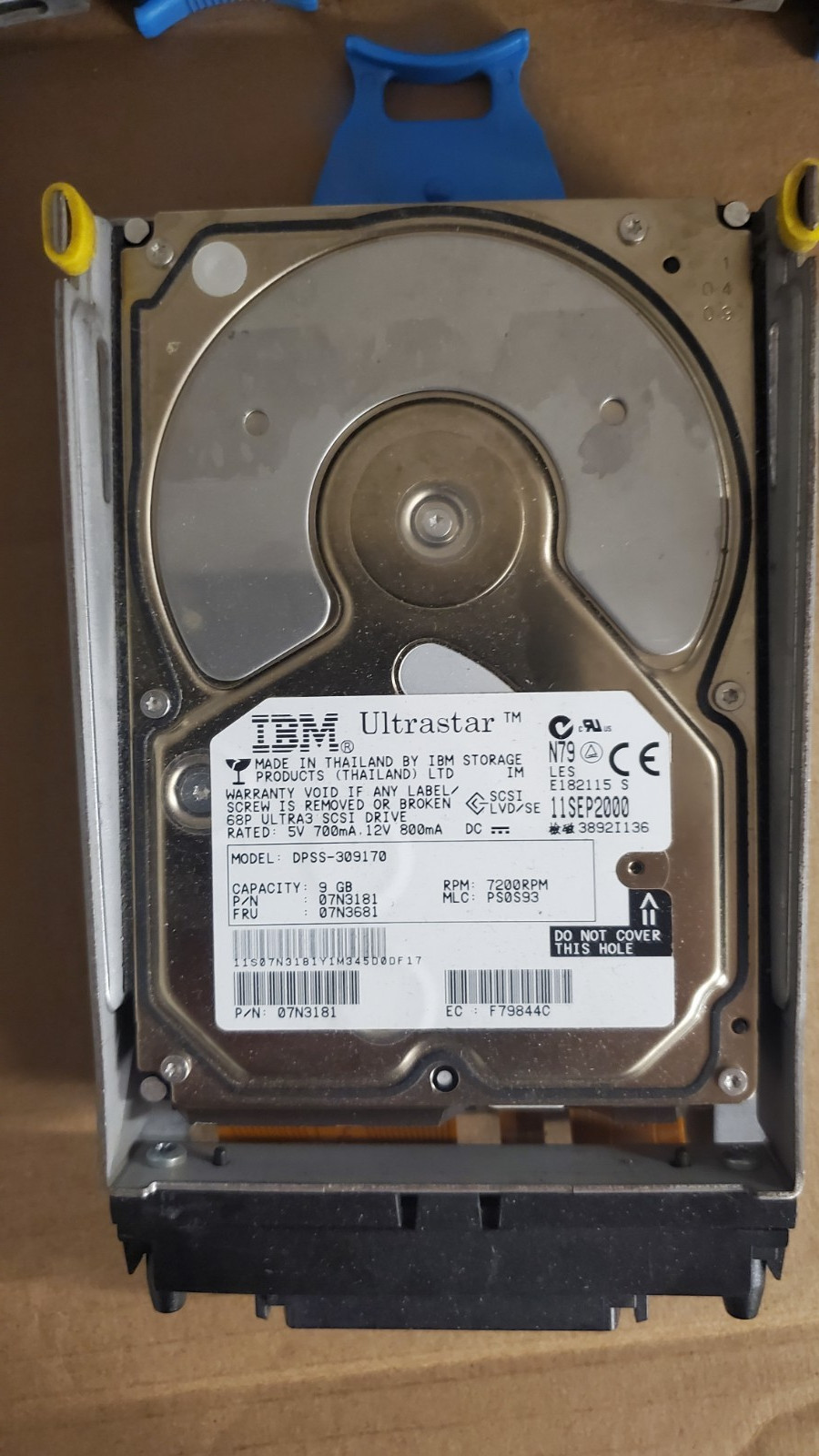 07N3181 IBM fc 6824 Ultrastar 36LP 9.1GB 7200RPM Ultra-160 SCSI 68-Pin 4MB