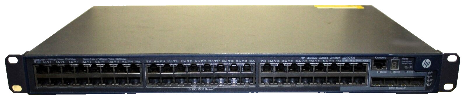 HP JD375A 5500-48G EI Fixed Port L3 Managed Ethernet Switch W/JD368B (LSPM2SP2P)