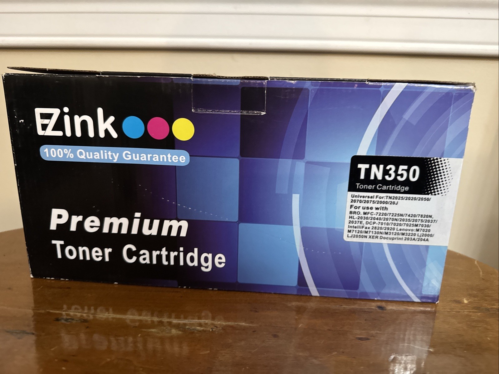 EZink TN 350 Black Toner Cartridge, Open Box,  Sealed In Bag