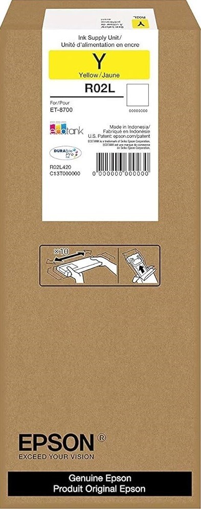Epson ET-8700 Yellow Ink Pack R02L / R02L420 DURABrite Ultra Ink