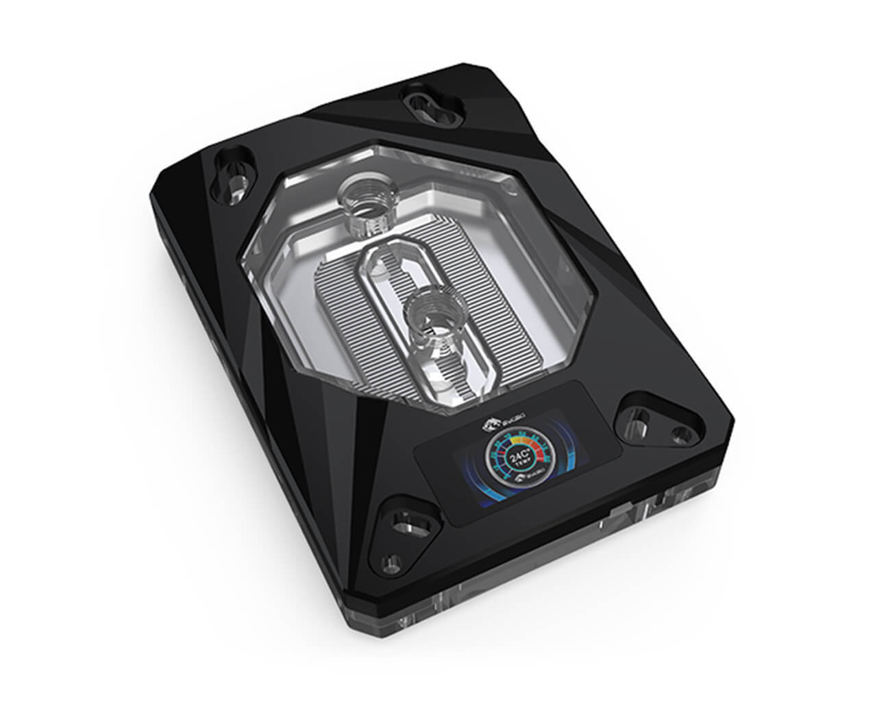 Bykski CPU Water Cooling Block w/ Temp Digital Display (AM3 / AM4 / AM5 / FM2+)