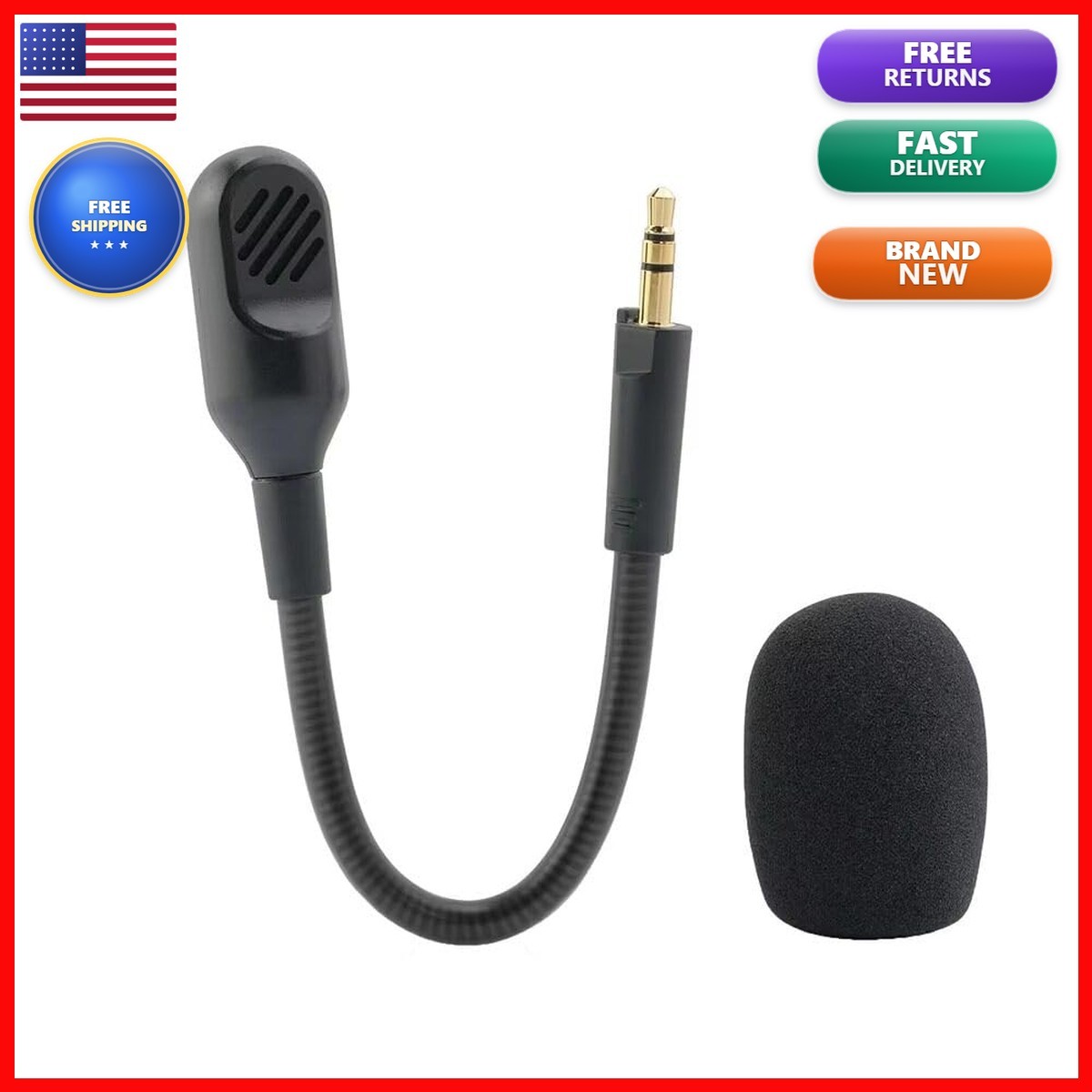 BUTIAO BlackShark V3 Mic Boom Replacement 3.5mm Mic for Razer BlackShark V3
