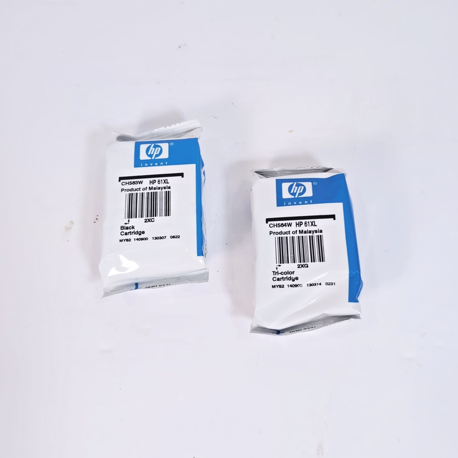 Genuine HP 61XL Black CH563W + 61XL Tri-Color Ink OEM Sealed  Lot of 2