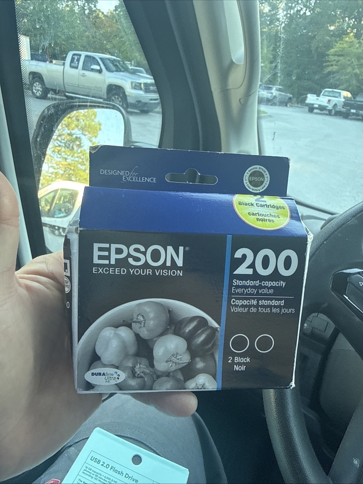 Epson 200 Black Ink Cartridge 2 Pack Standard Capacity Genuine DURABrite Ultra
