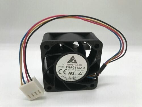 1 PCS Delta Fan THA0412AD DC 12V 0.60A 4020 4CM 4 PIN cooling fan