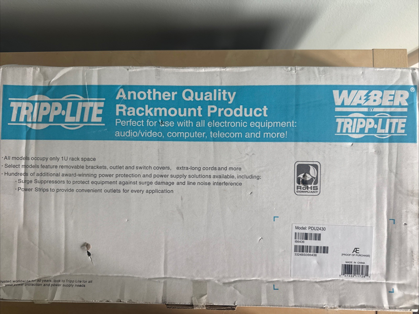 Tripp Lite AC Power Distribution Unit - Single Phase - 120 Volts Input - PDU2430