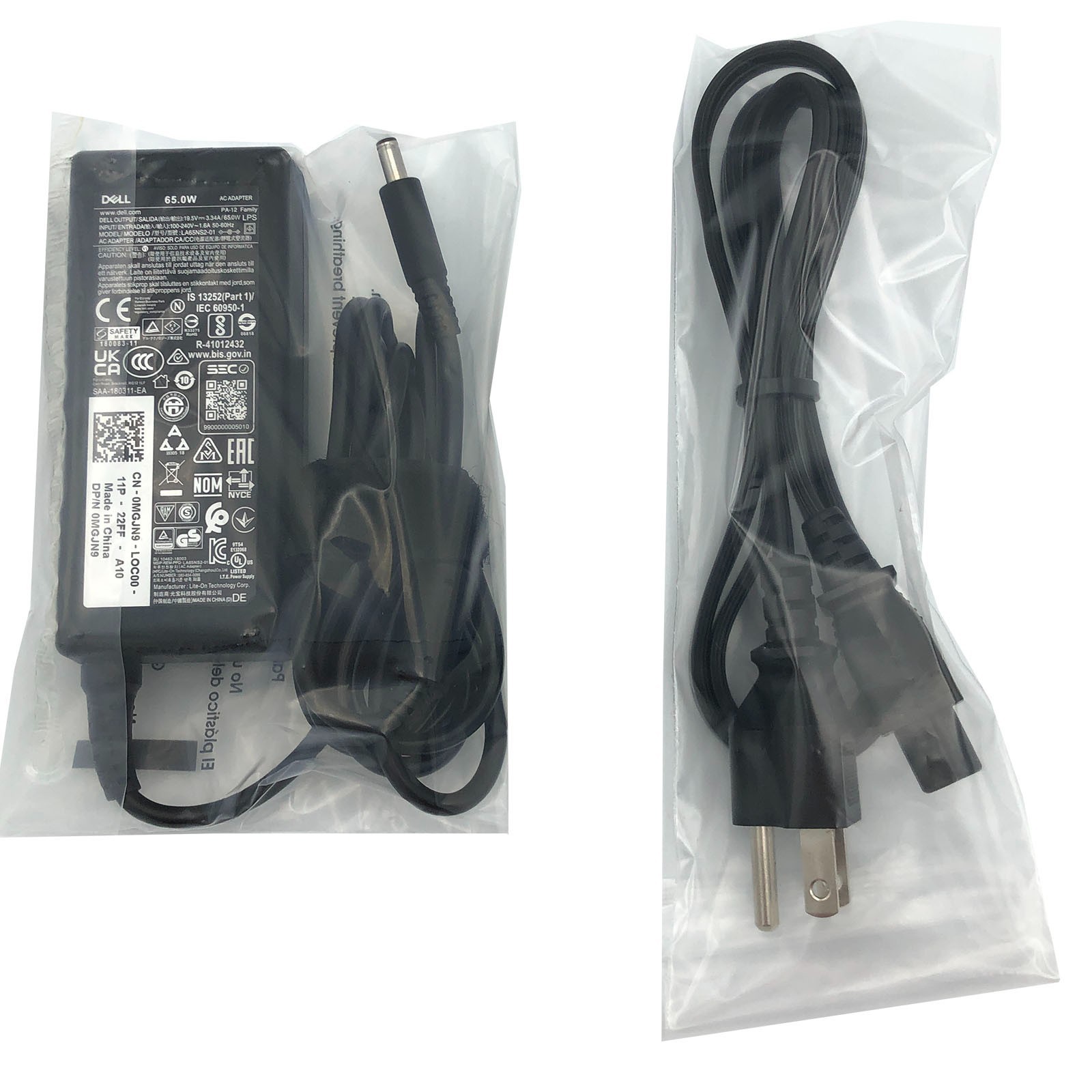 NEW Original Dell 19.5V 3.34A 65W AC Adapter DP/N 0G6J41 043NY4 0MGJN9 0GG2W