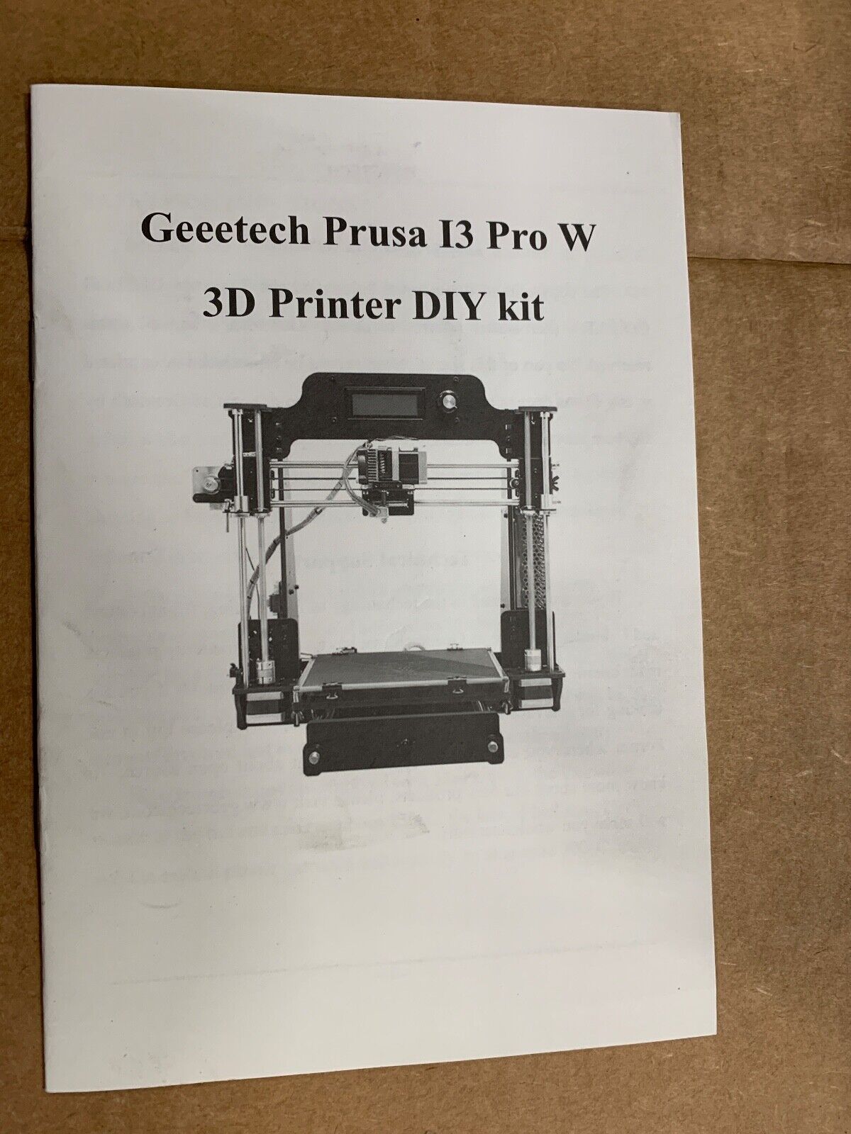 GEEETECH PRUSA I3 PRO W 3D PRINTER DIY KIT